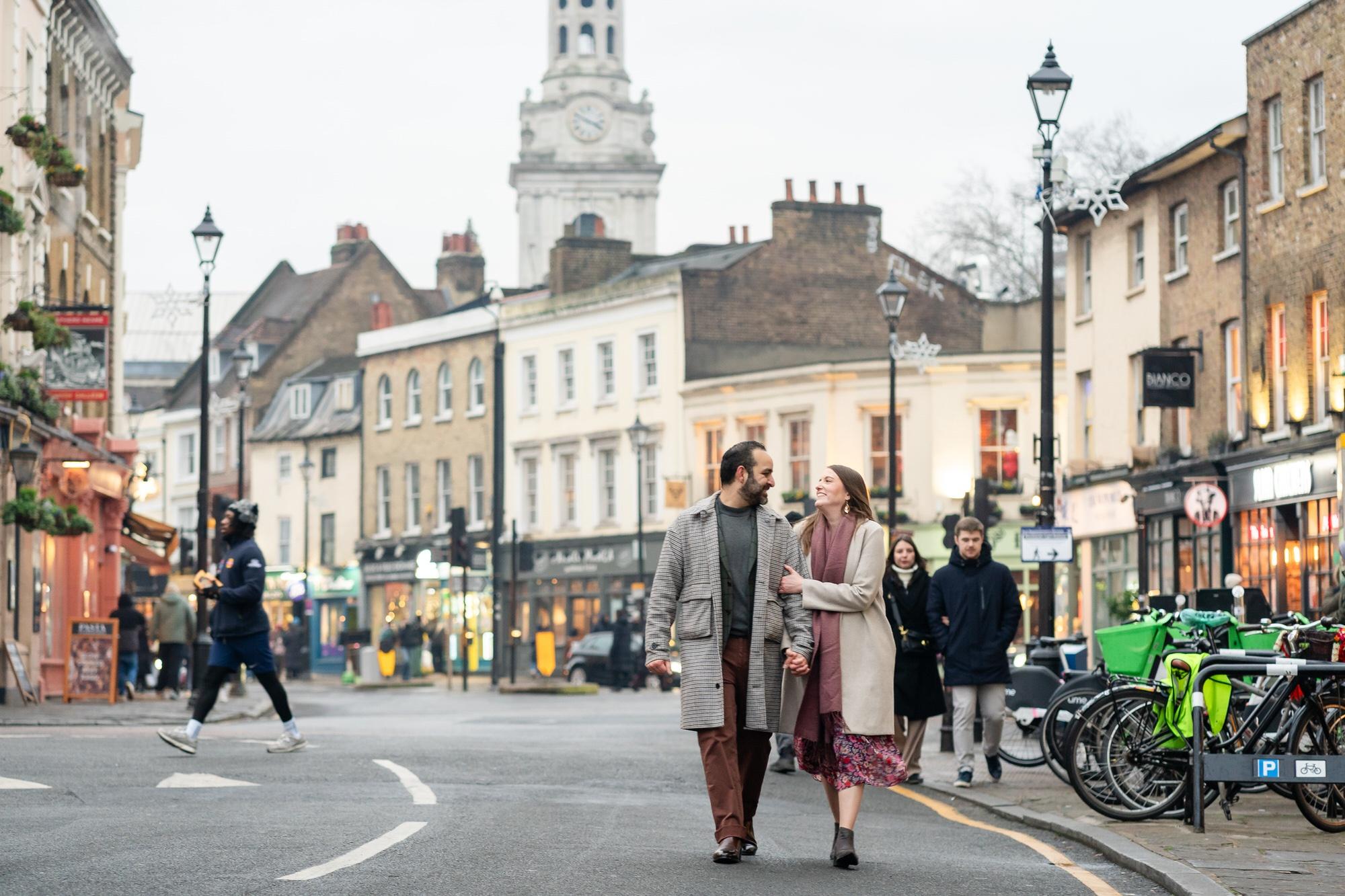 A Winter's Tale: A Joyous Engagement Photography Session in Historical Greenwich